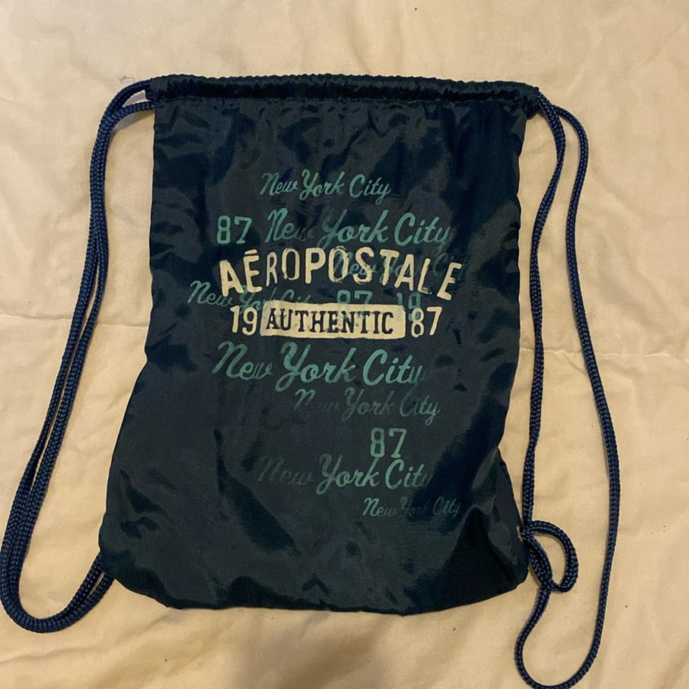Aeropostale drawstring backpack bag